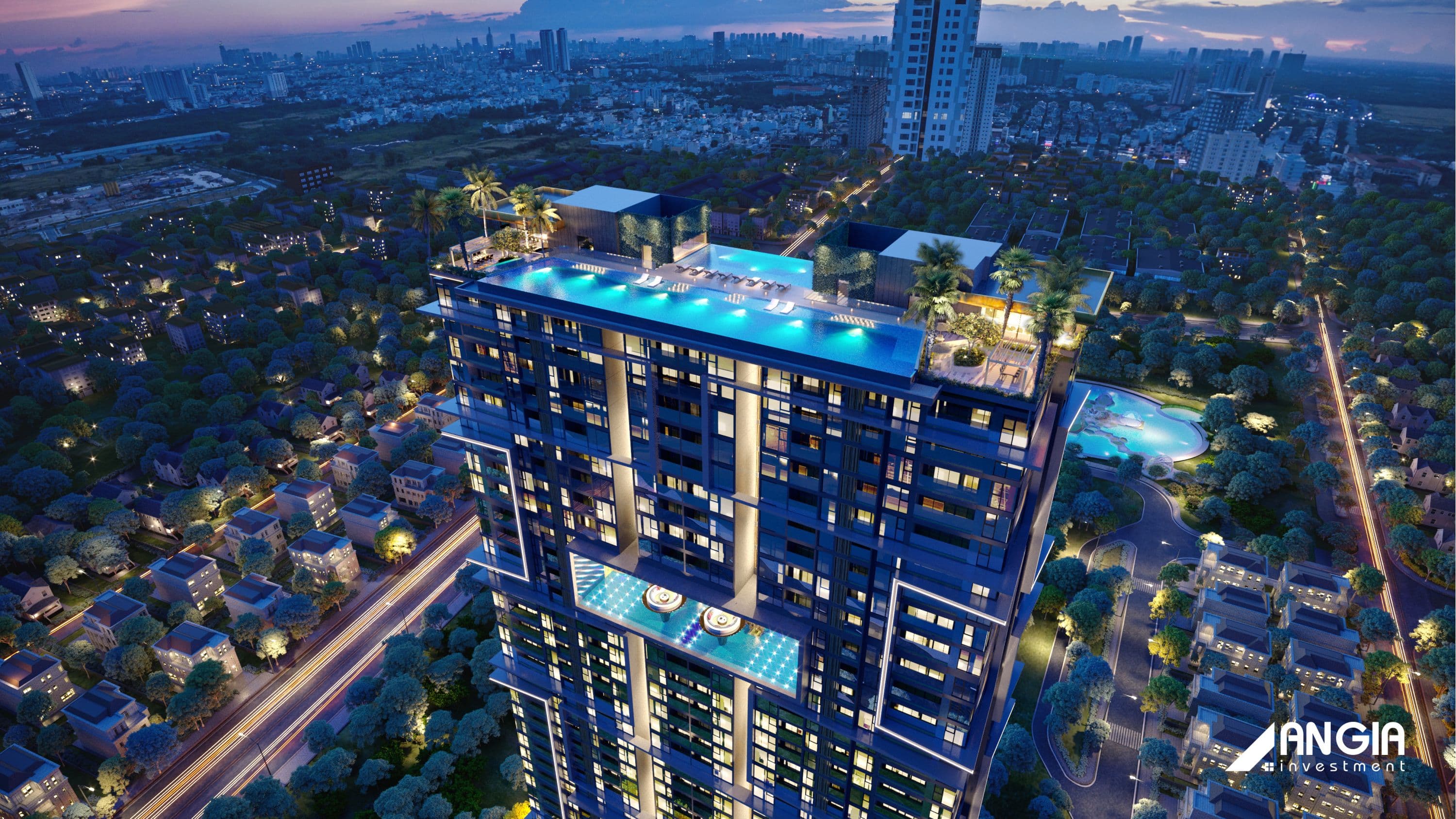 Tầng thượng dự án Sky 89