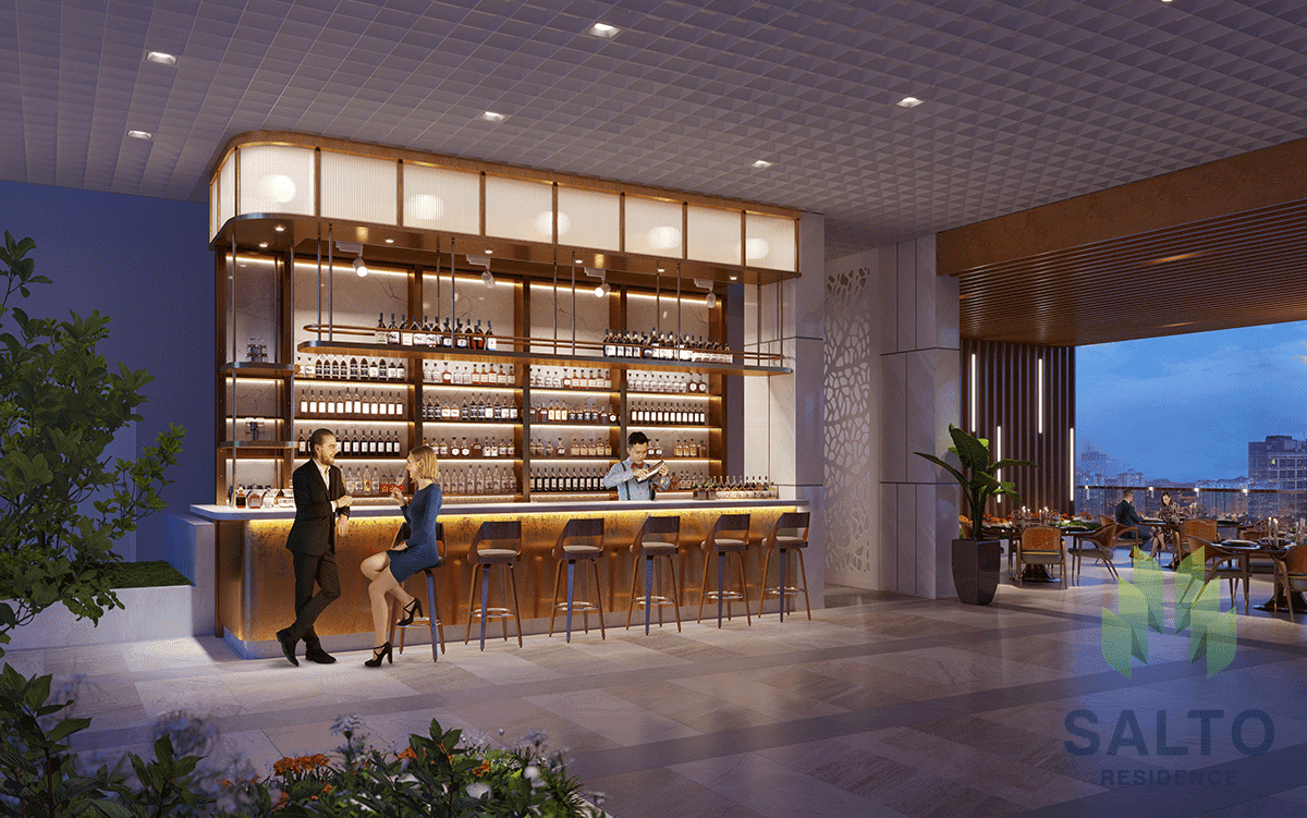 Quầy bar tại Salto Residence