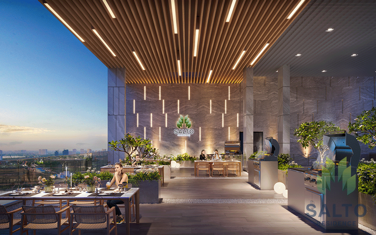 Khu BBQ tại Salto Residence