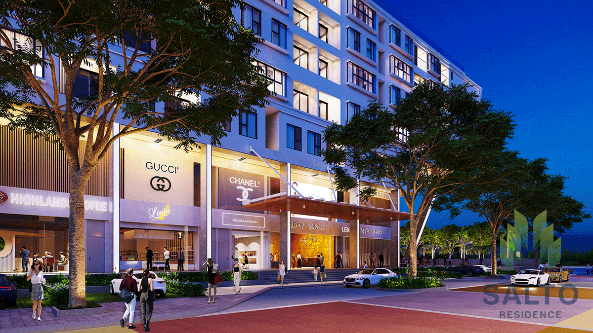 Shophouse khối đế tại Salto Residence
