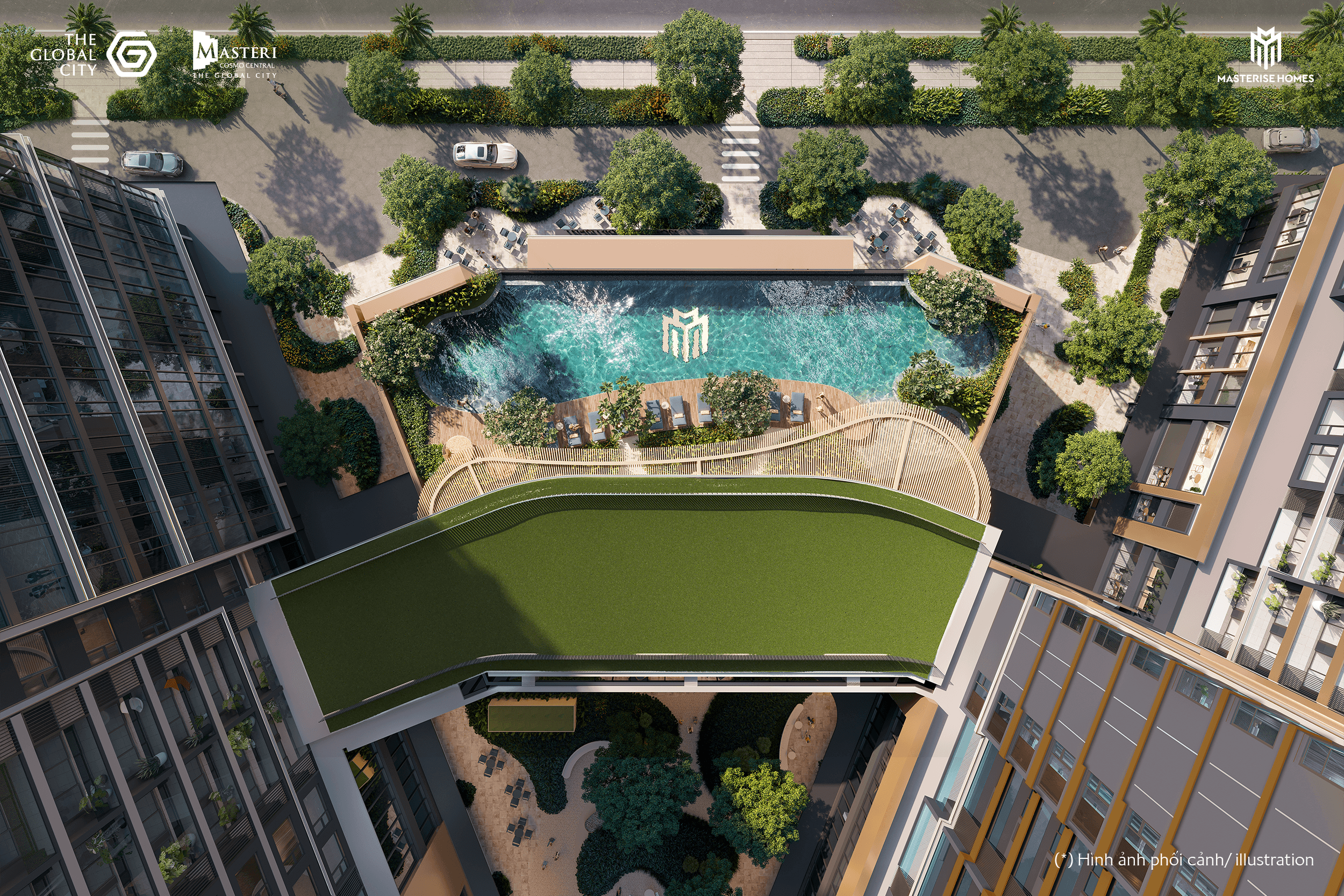 Phối cảnh tổng thể Masteri Cosmo Central (TC4) - KĐT The Global City_5