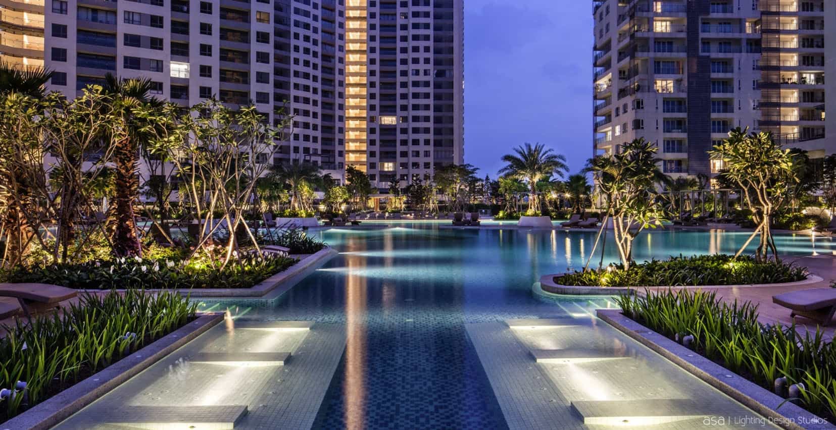 Hồ bơi tại Diamond Island