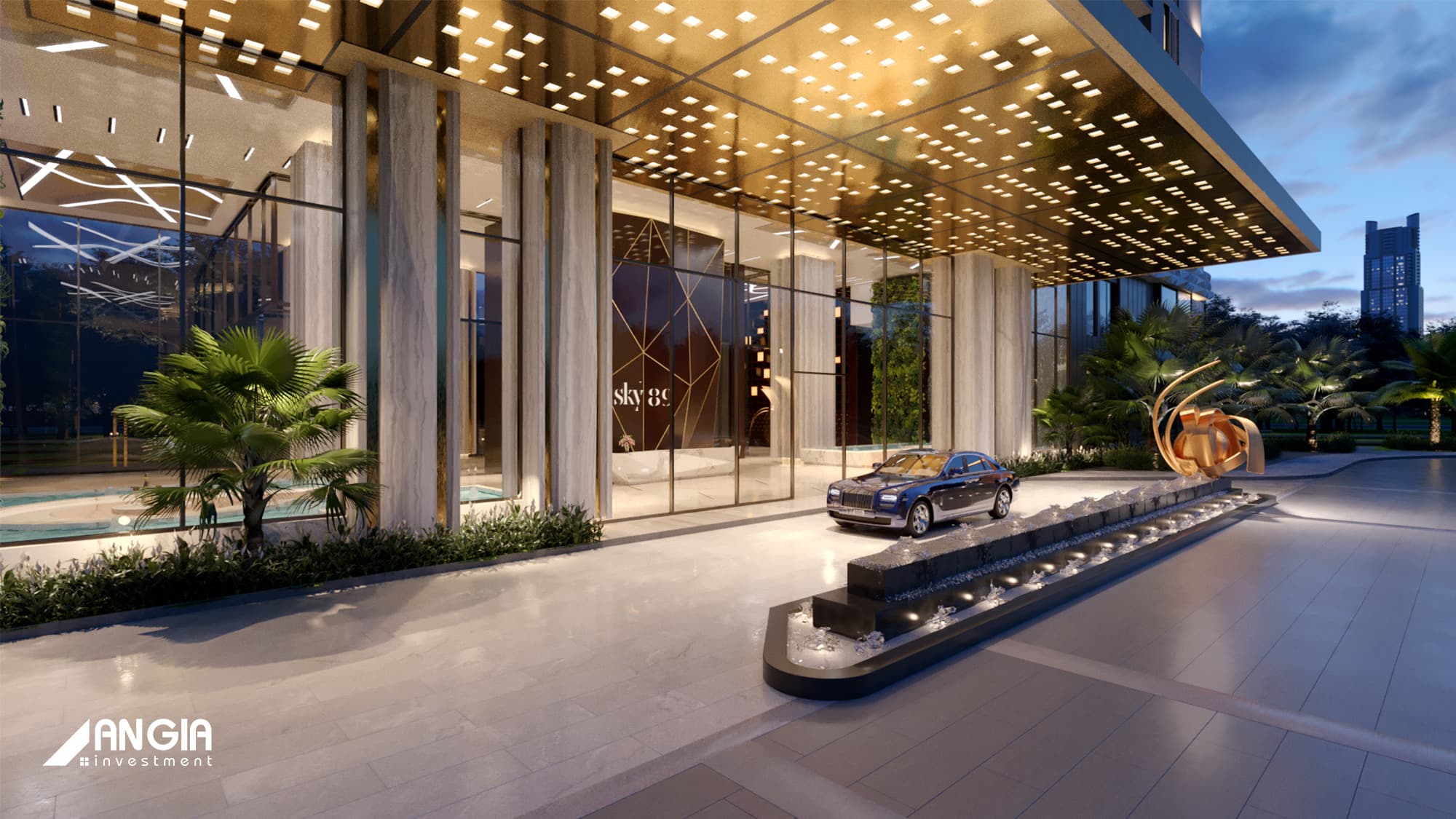 Mặt tiền sảnh dự án Sky 89