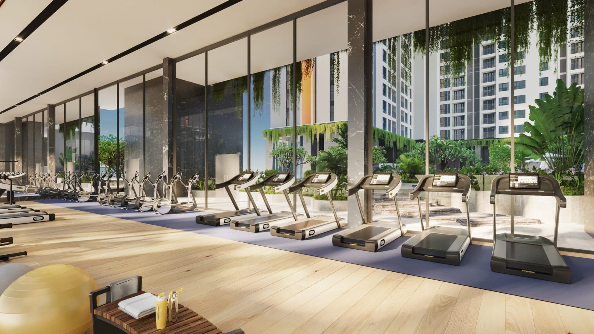 Phòng gym tại Swiss-Belresidences Upper East Saigon