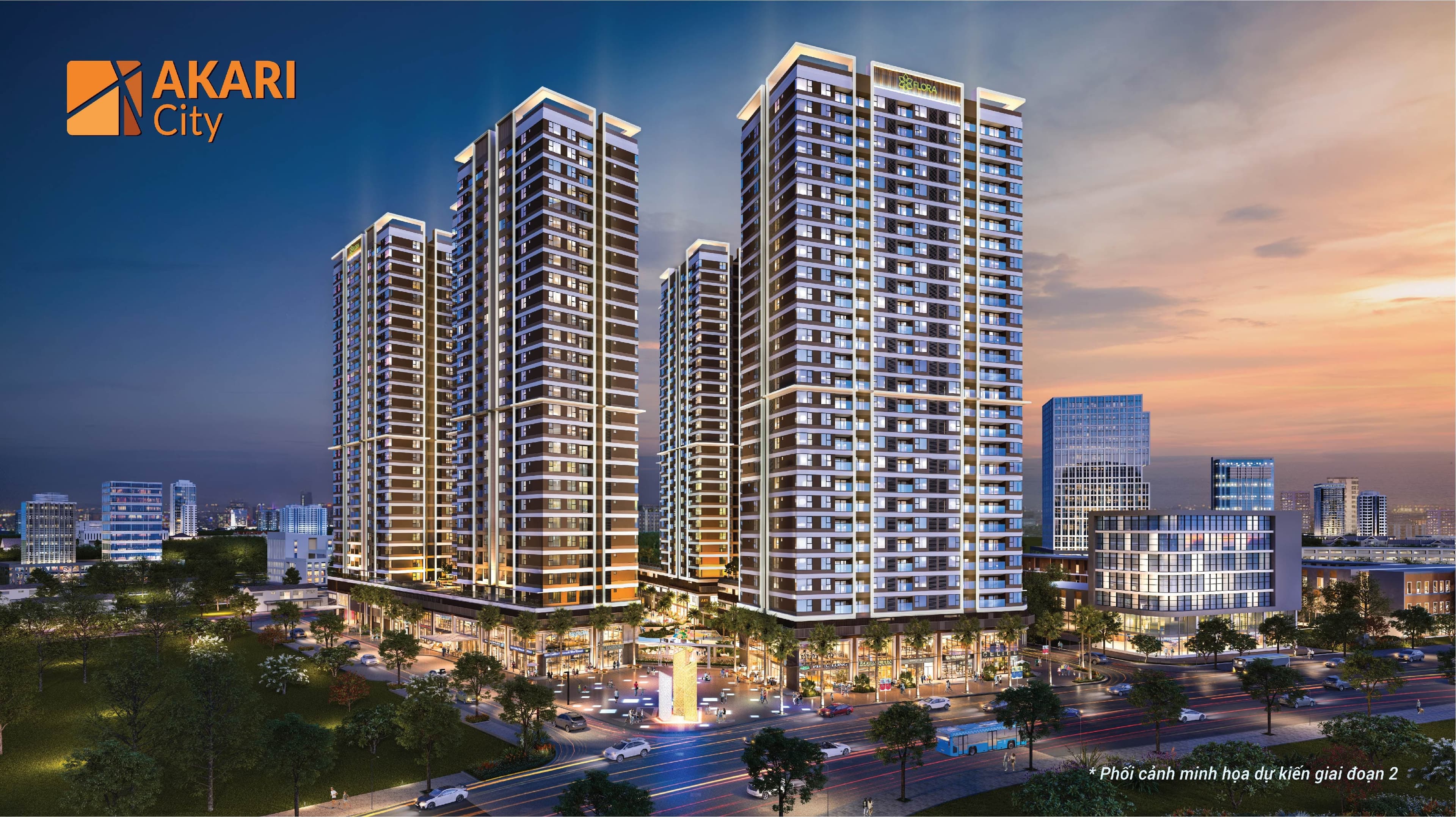 Phối cảnh dự án Akari City