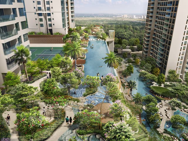Nội khu dự án Estella Heights