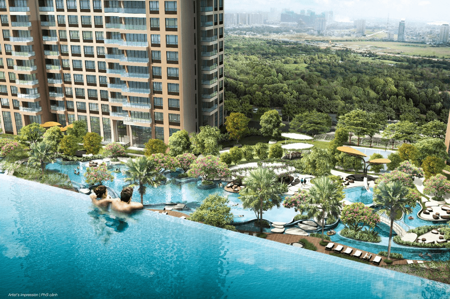 Hồ bơi dự án Estella Heights