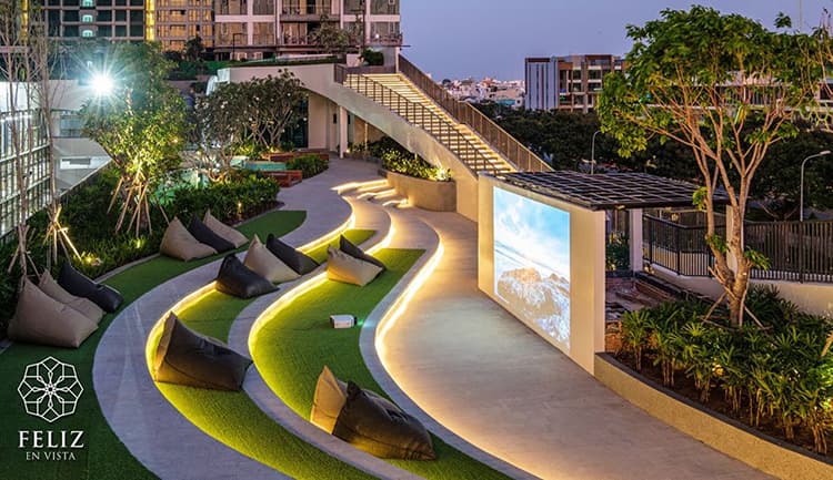 Rạp chiếu phim ngoài trời tại Feliz en Vista