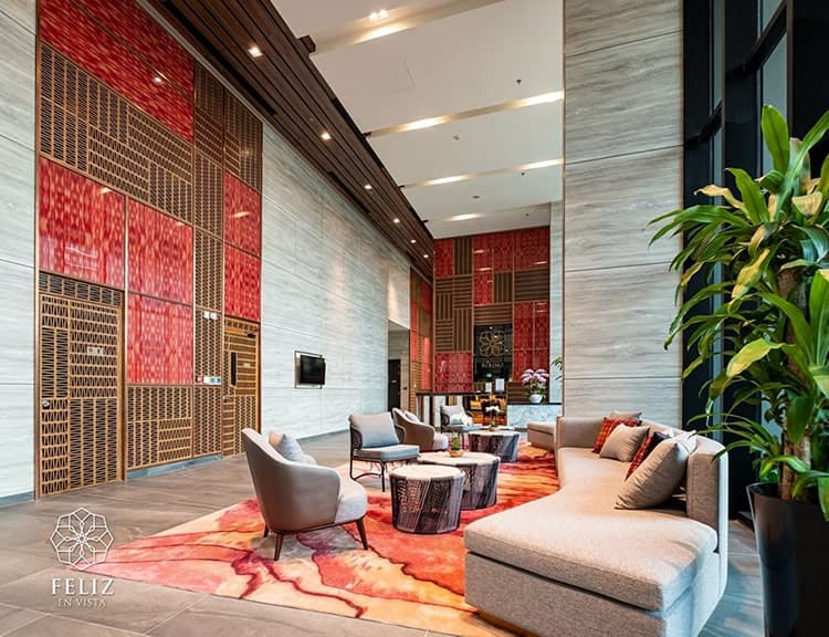 Sảnh chờ toà Berdez tại Feliz en Vista