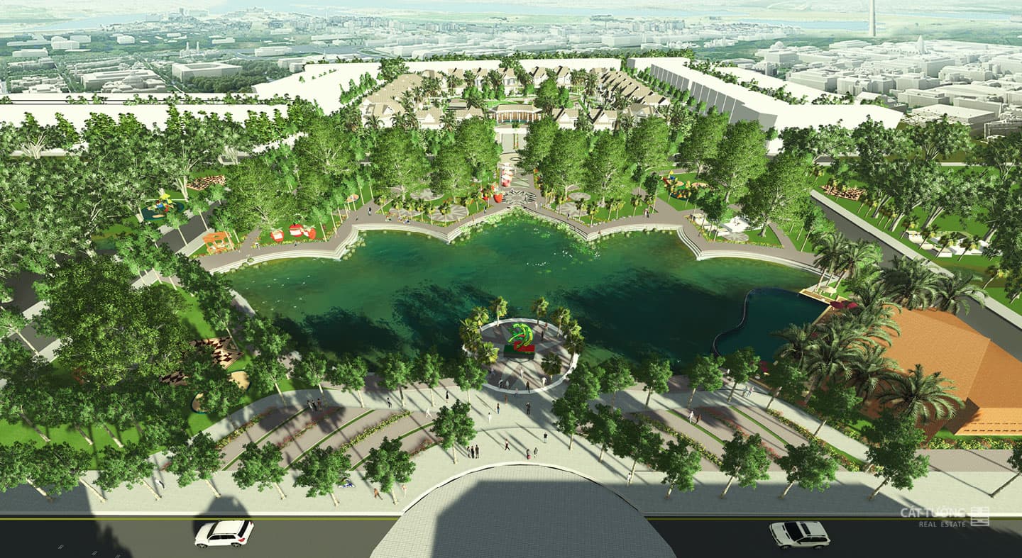 Hồ cánh sen tại Five Star Eco City