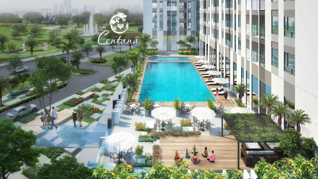 Nội khu dự án Centana Thủ Thiêm