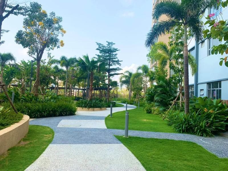 Nội khu dự án Palm Heights