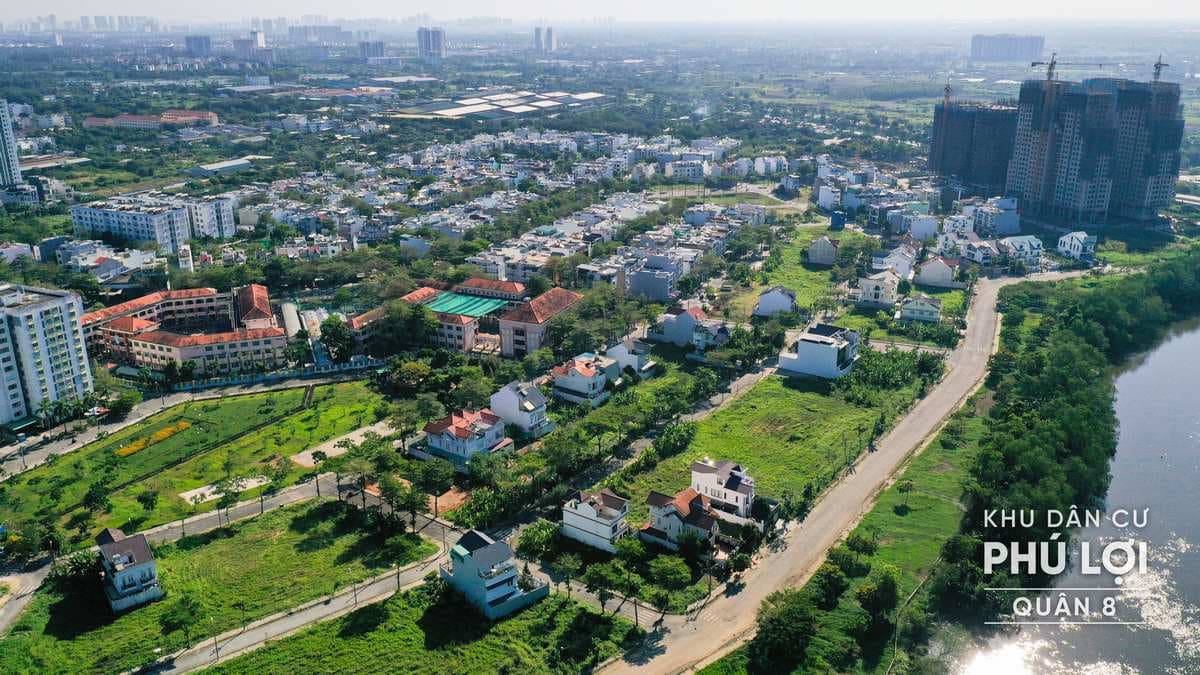 Khu dân cư Phú Lợi nằm ven sông thoáng mát