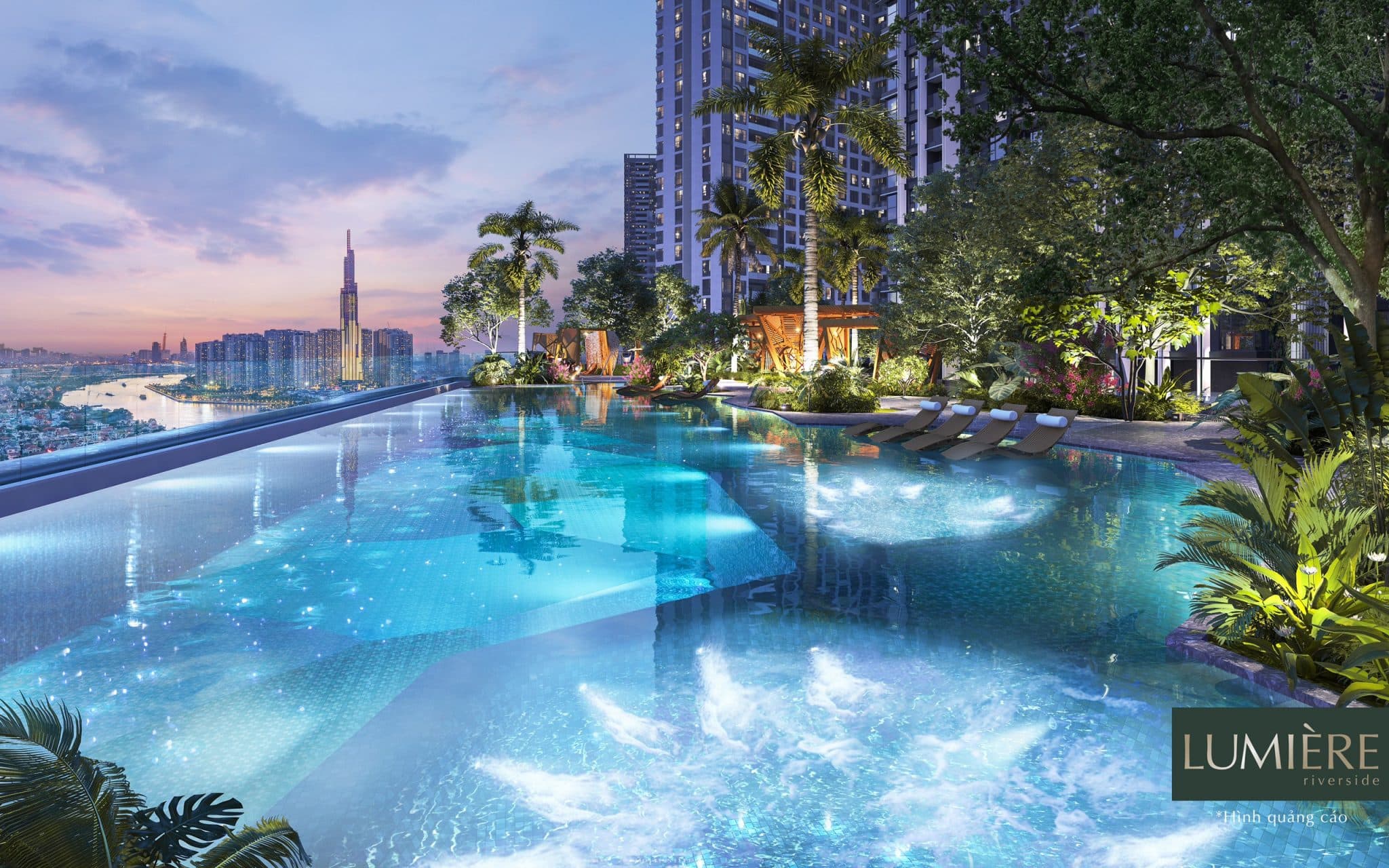 Hồ bơi dự án Lumiere Riverside