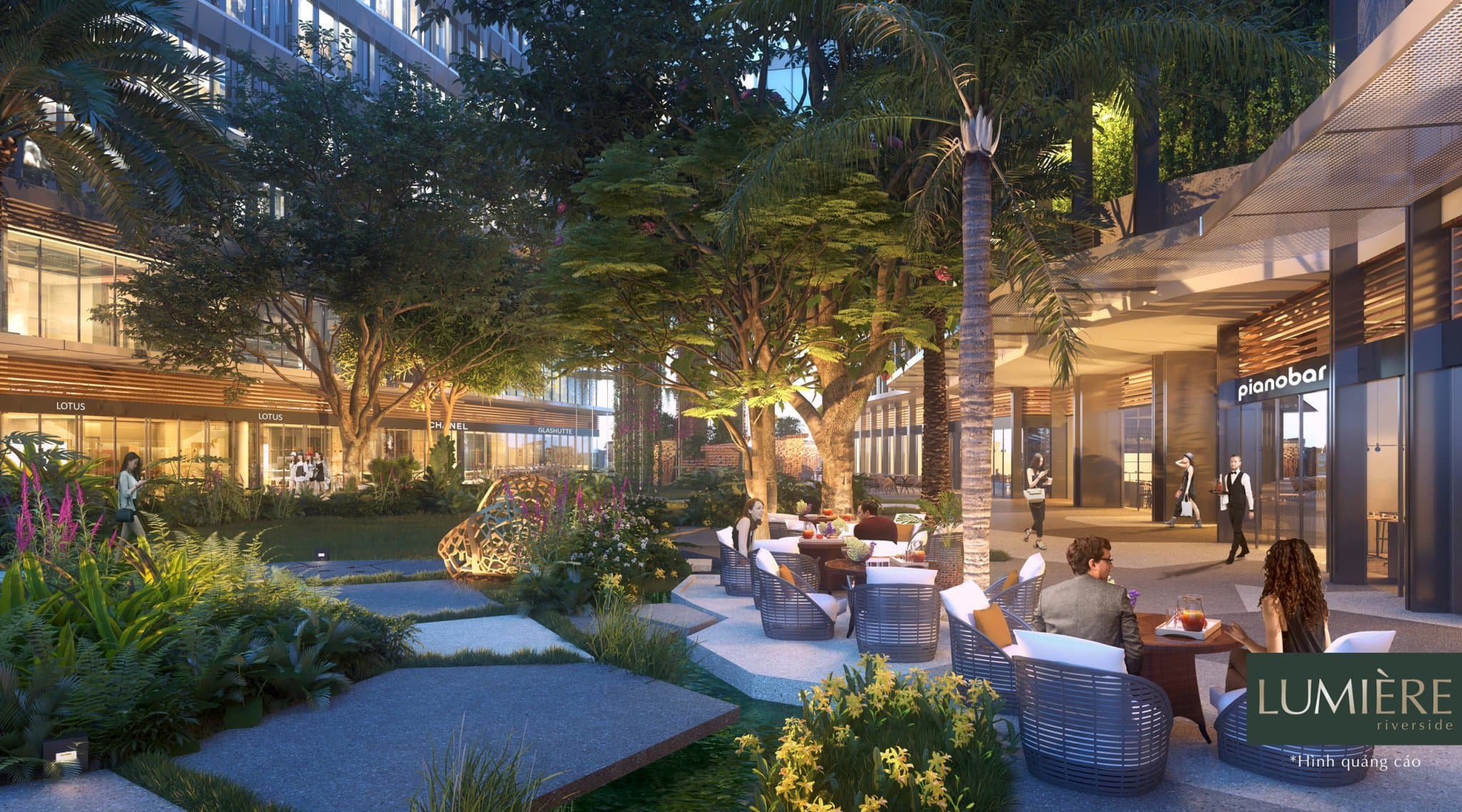 Nội khu dự án Lumiere Riverside
