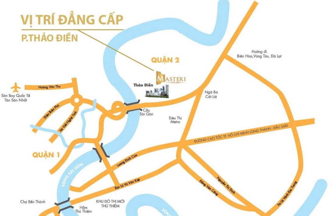 Vị trí dự án Masteri Thảo Điền