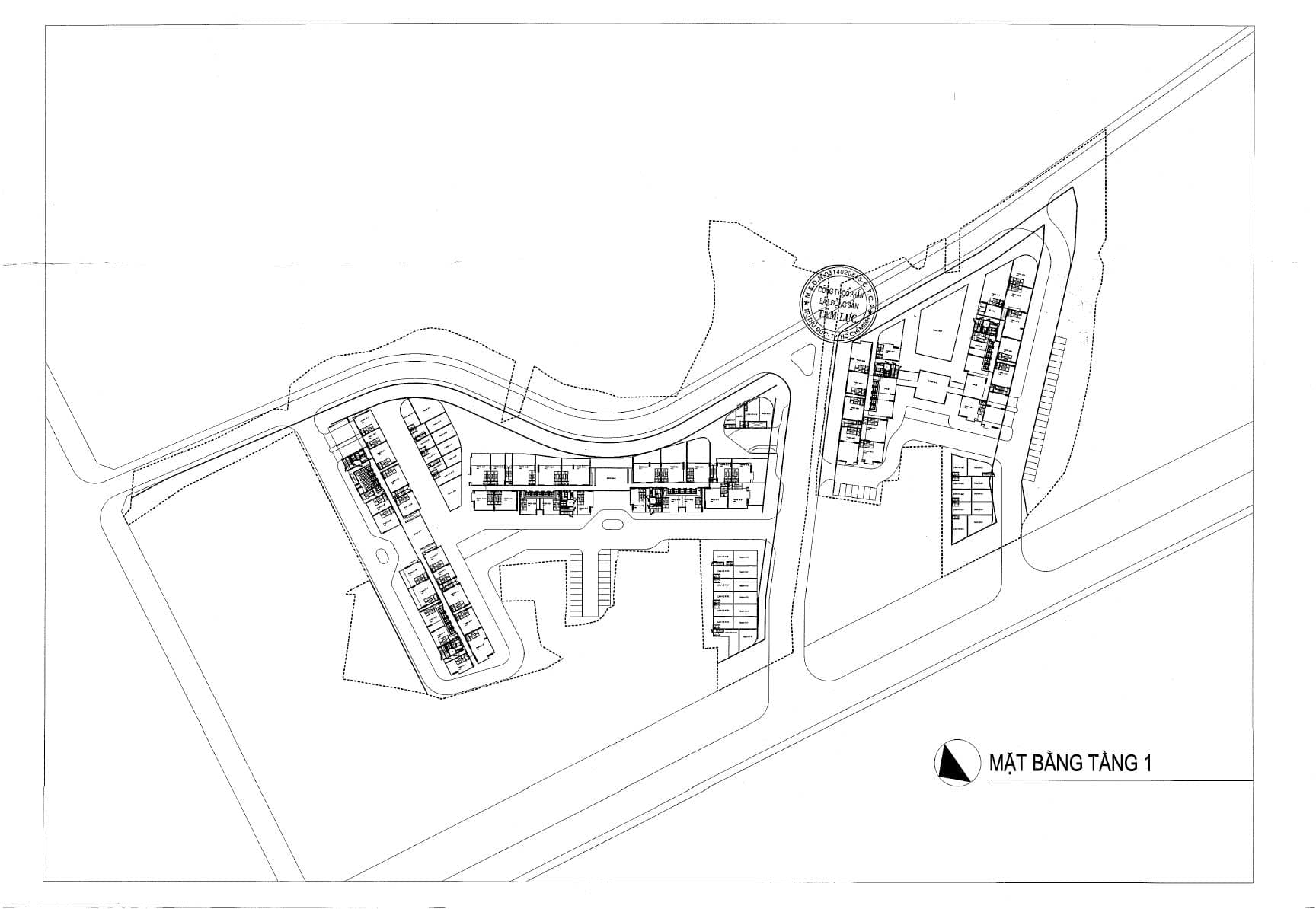 Mặt bằng tầng 1 dự án Eaton Park