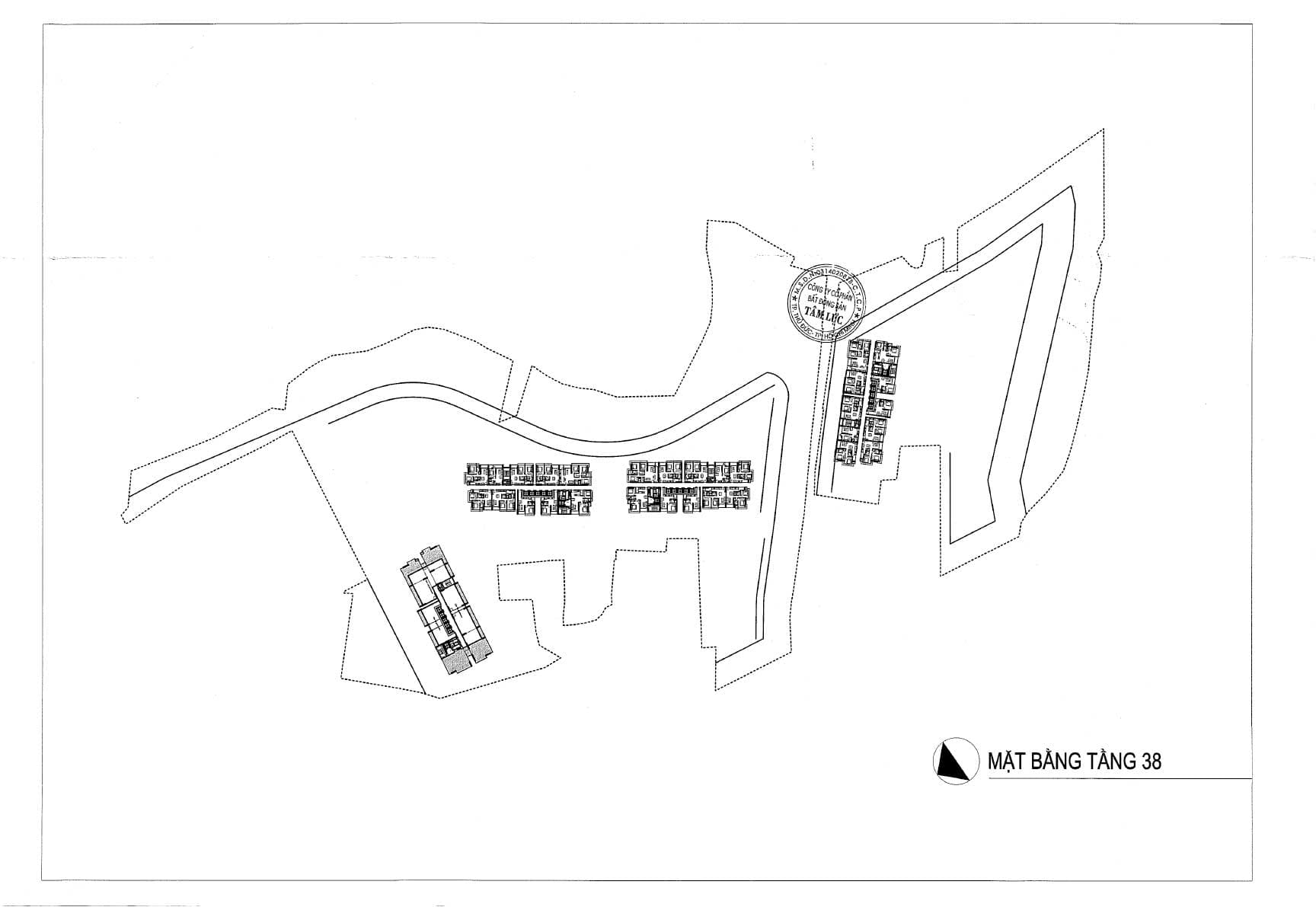 Mặt bằng tầng 38 dự án Eaton Park