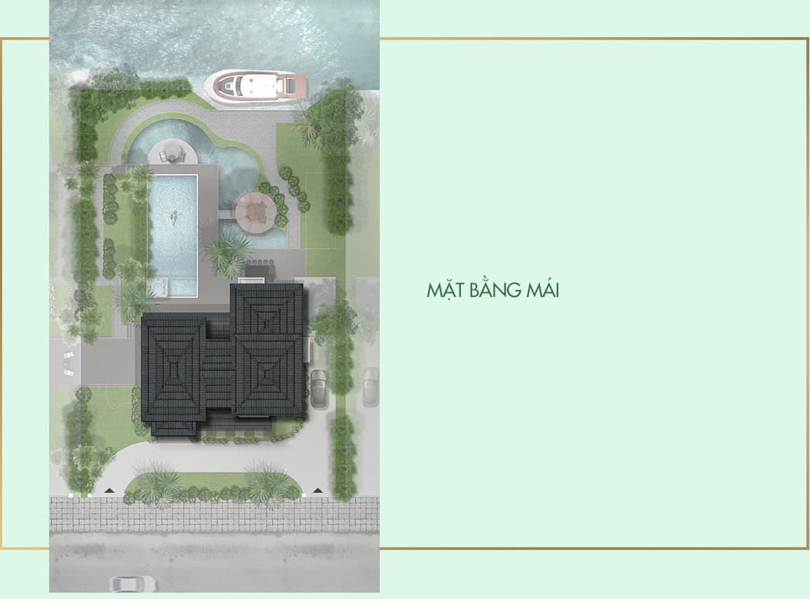 Mặt bằng biệt thự mẫu dự án Saigon Garden Riverside Village