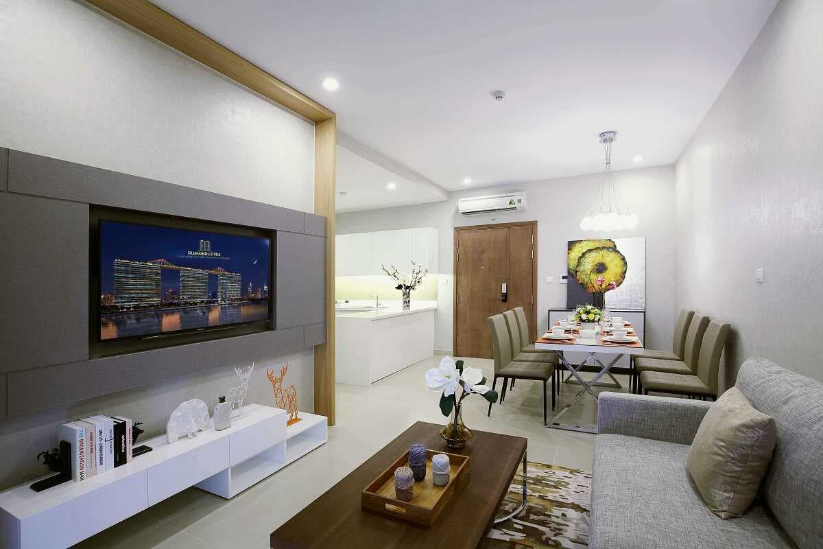 Căn hộ mẫu dự án Diamond Lotus Riverside