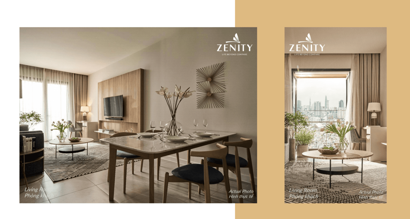 Phối cảnh căn hộ dự án Zenity