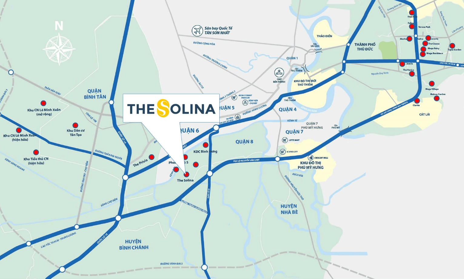 Vị trí dự án The Solina