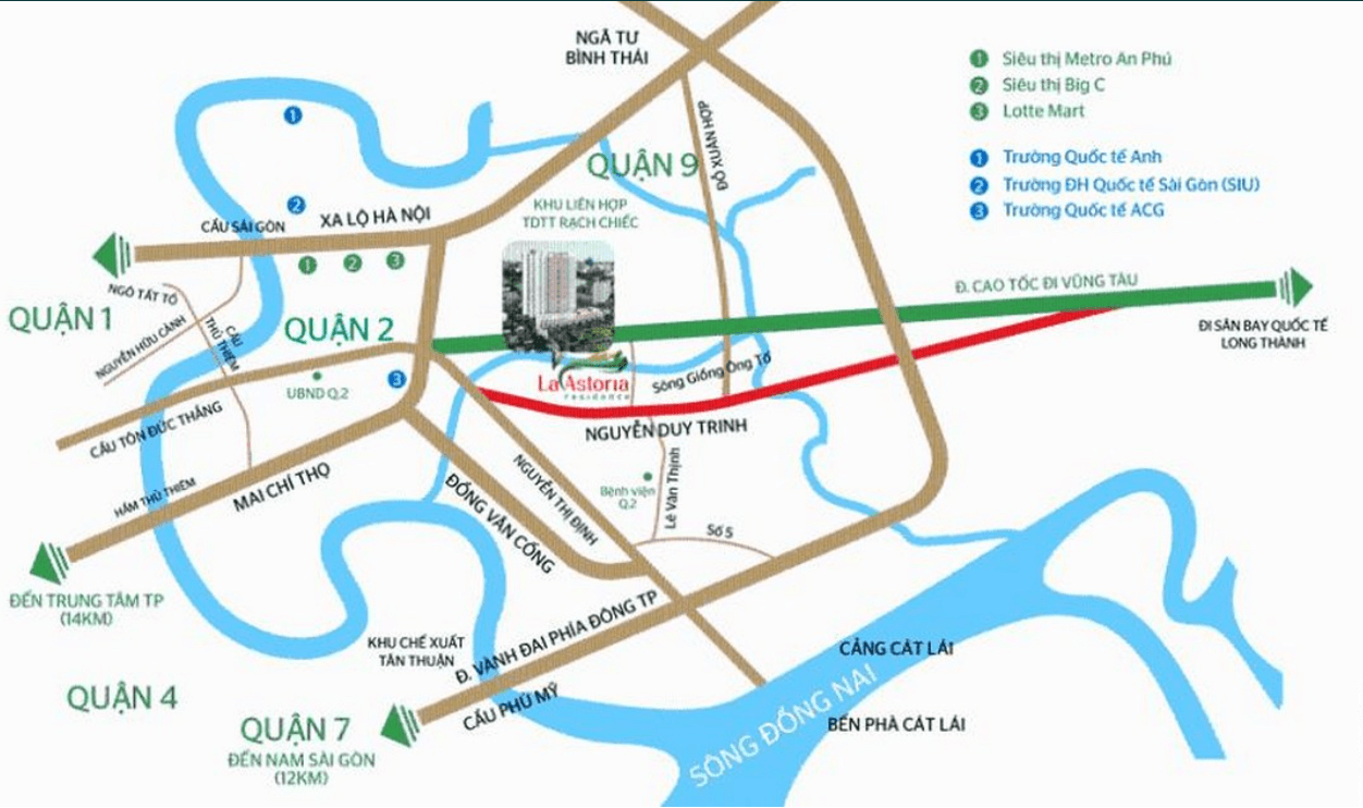 Vị trí dự án La Astoria