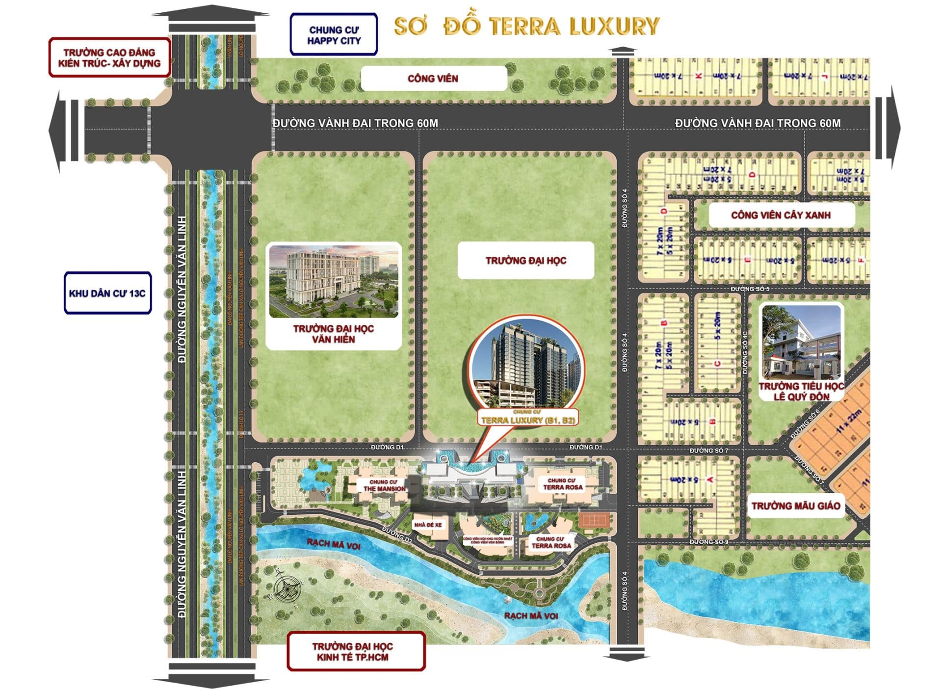 Vị trí dự án Terra Luxury