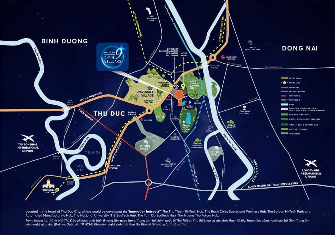 Vị trí dự án The 9 Stellars