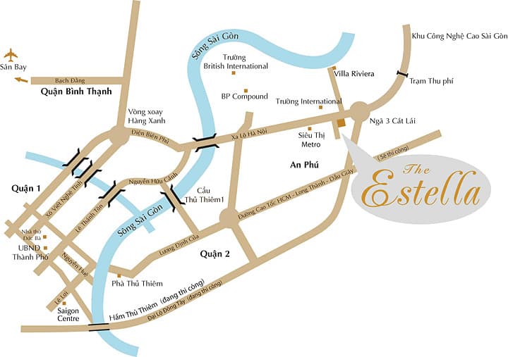 Vị trí dự án The Estella