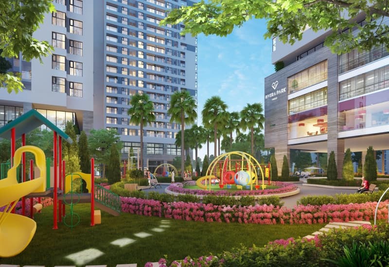 Nội khu dự án Tecco Town