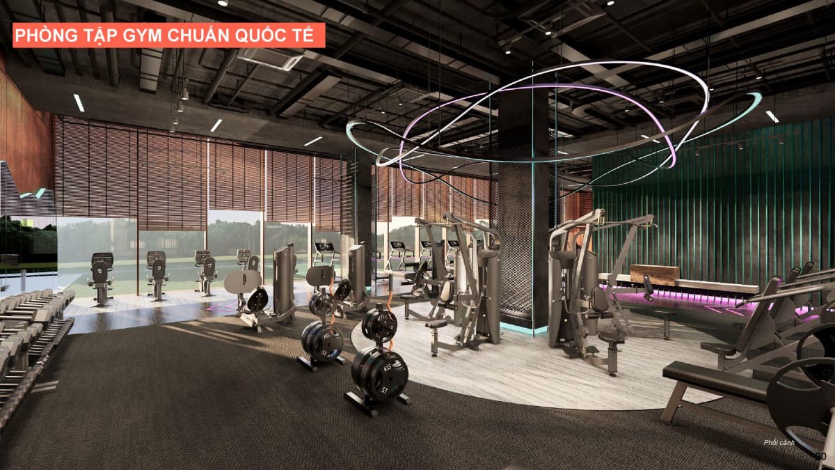 Phòng gym tại Q7 Saigon Riverside Complex