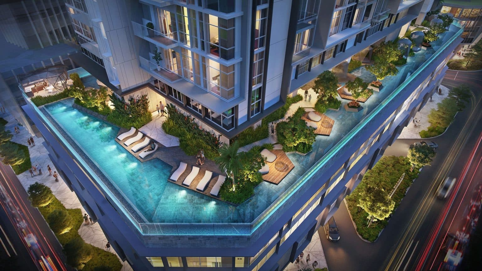 Nội khu dự án Eco Smart City