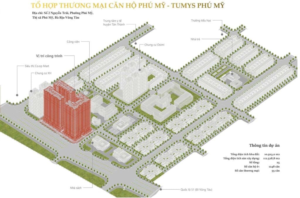Phối cảnh dự án Tumys Phú Mỹ