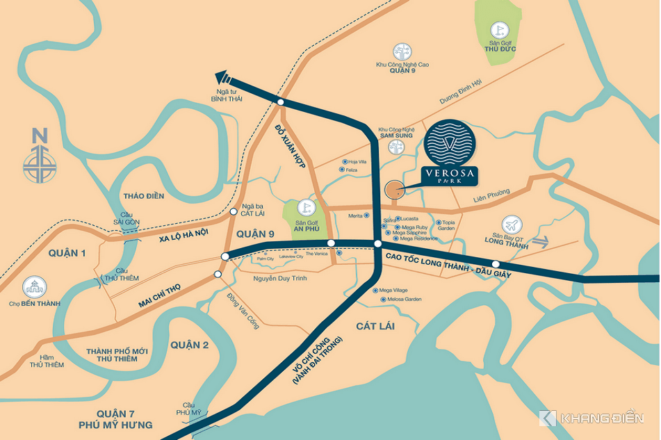 Vị trí dự án Verosa Park
