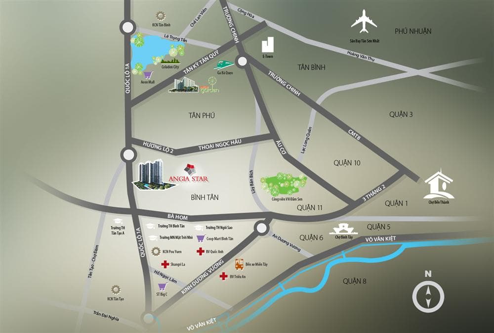 Vị trí dự án An Gia Star