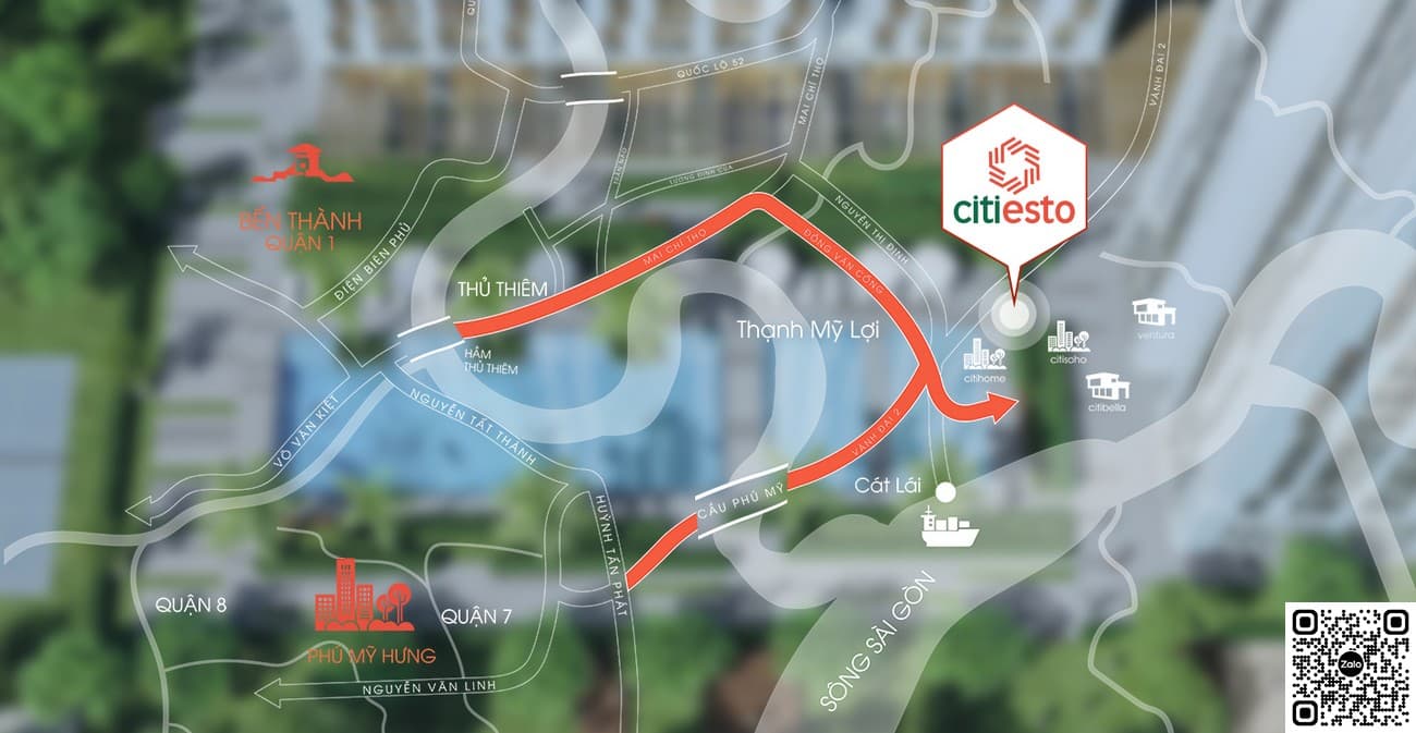 Vị trí dự án Citiesto