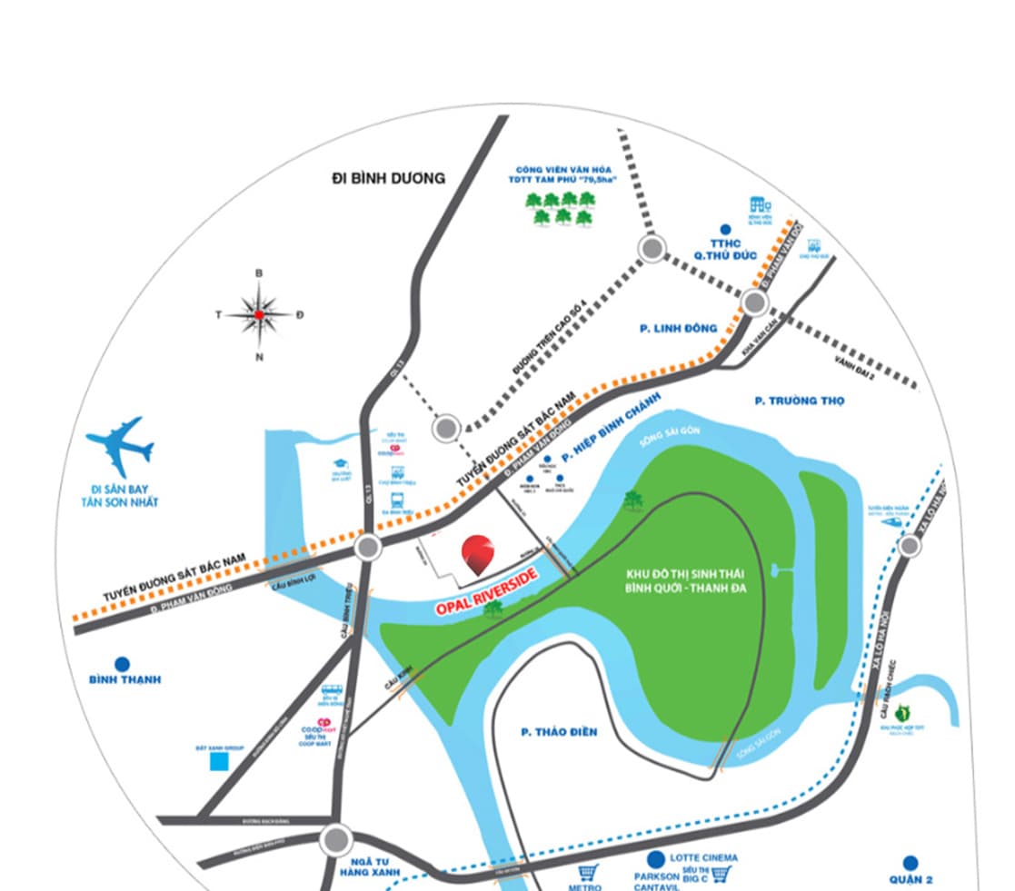Vị trí dự án Opal Riverside