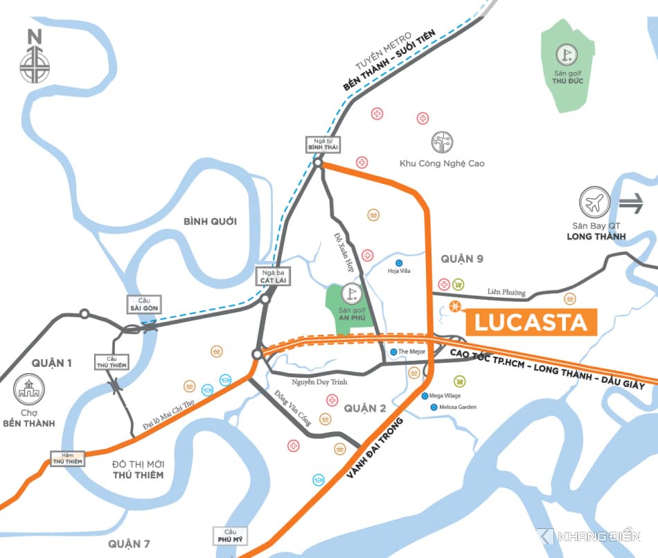 Vị trí dự án Lucasta Villa