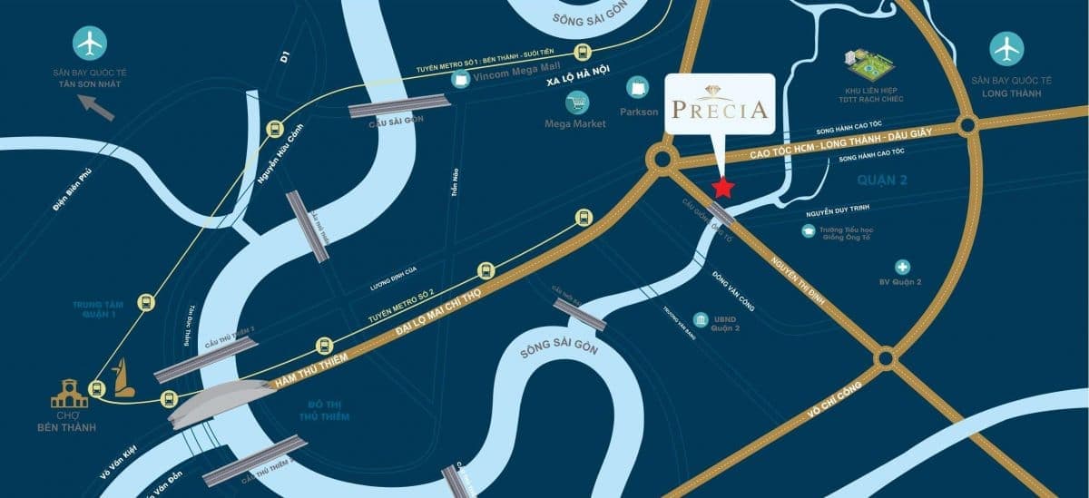 Vị trí dự án Precia