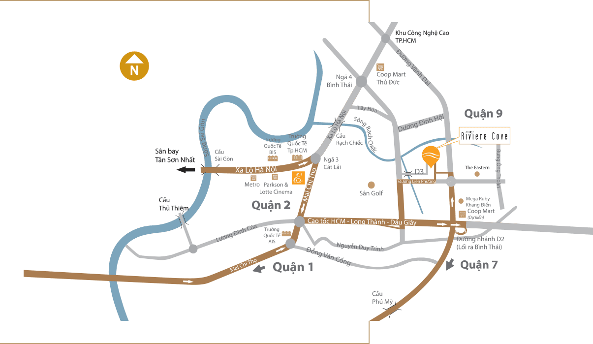 Vị trí dự án Riviera Cove
