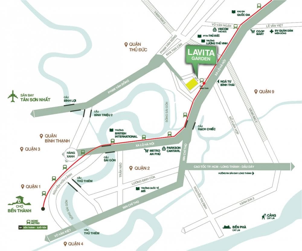 Vị trí dự án Lavita Garden
