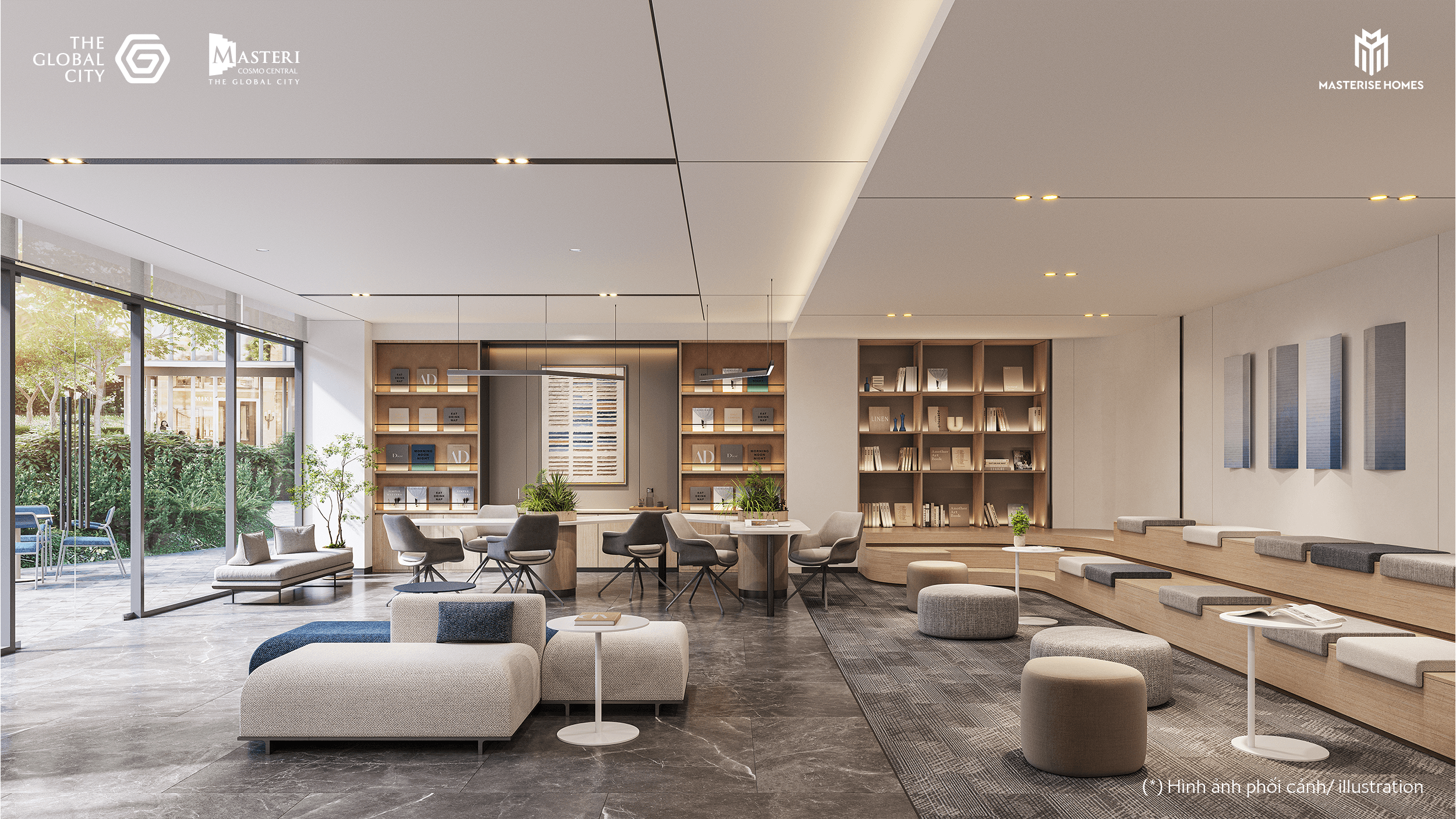 Phối cảnh tiện ích - Sảnh thang máy Masteri Cosmo Central (TC4) - KĐT The Global City_2