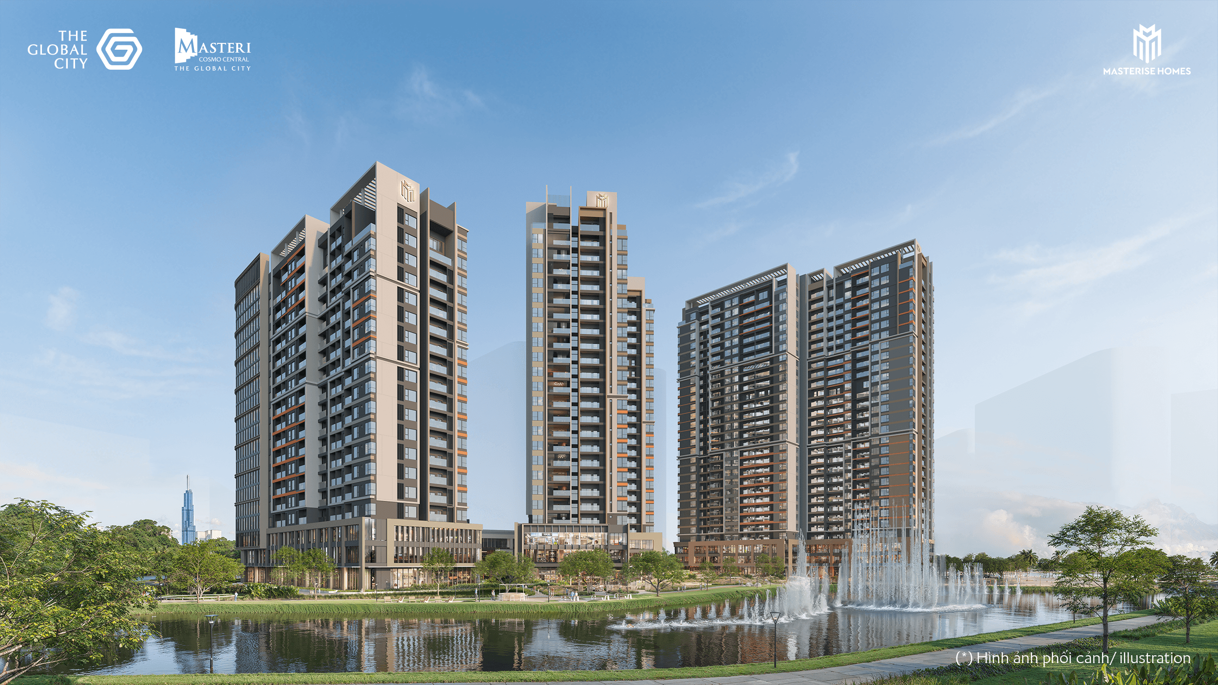 Phối cảnh tổng thể Masteri Cosmo Central (TC4) - KĐT The Global City_6