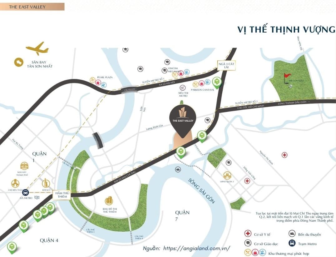 Vị trí dự án The East Valley