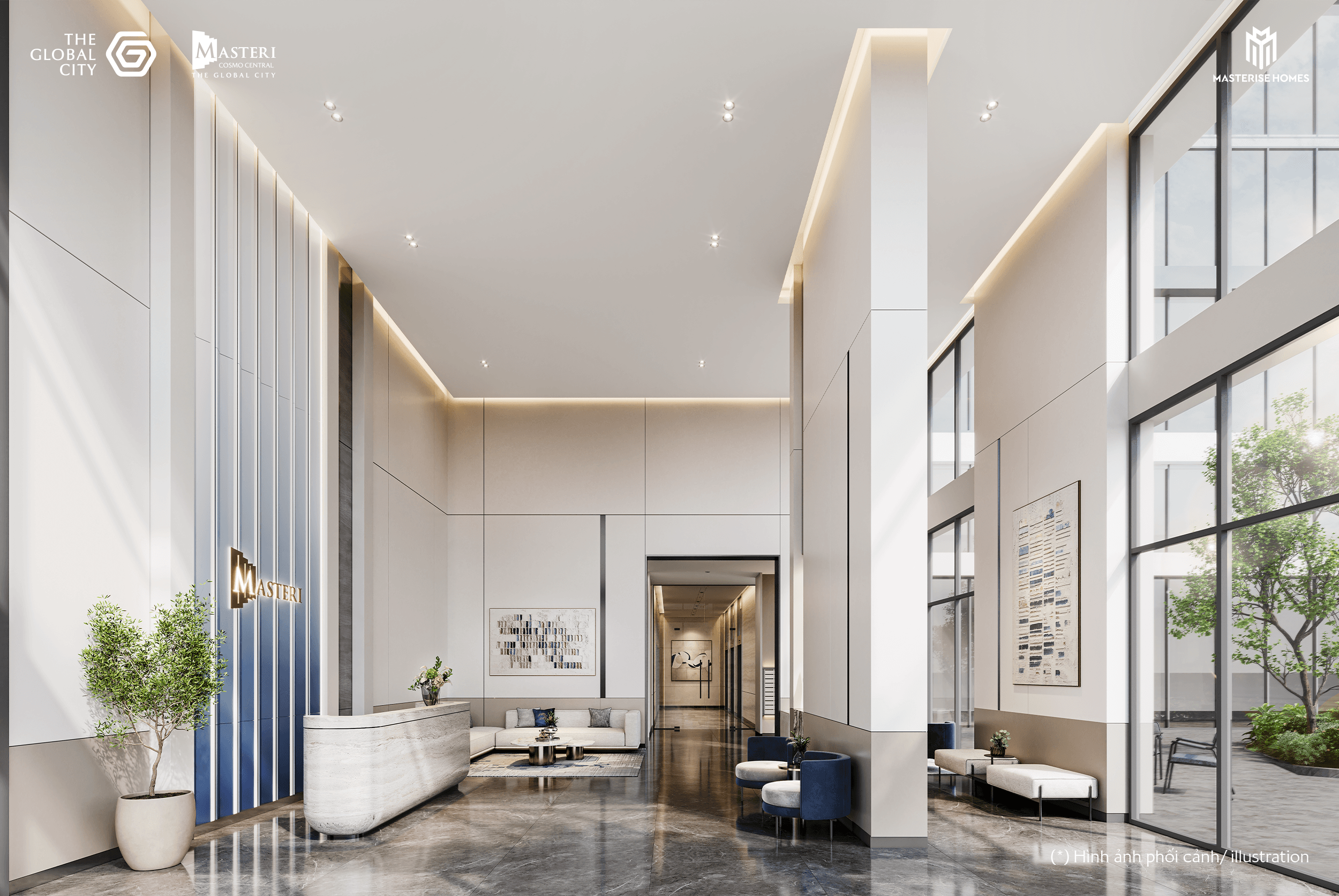 Phối cảnh tiện ích - Sảnh thang máy Masteri Cosmo Central (TC4) - KĐT The Global City_3