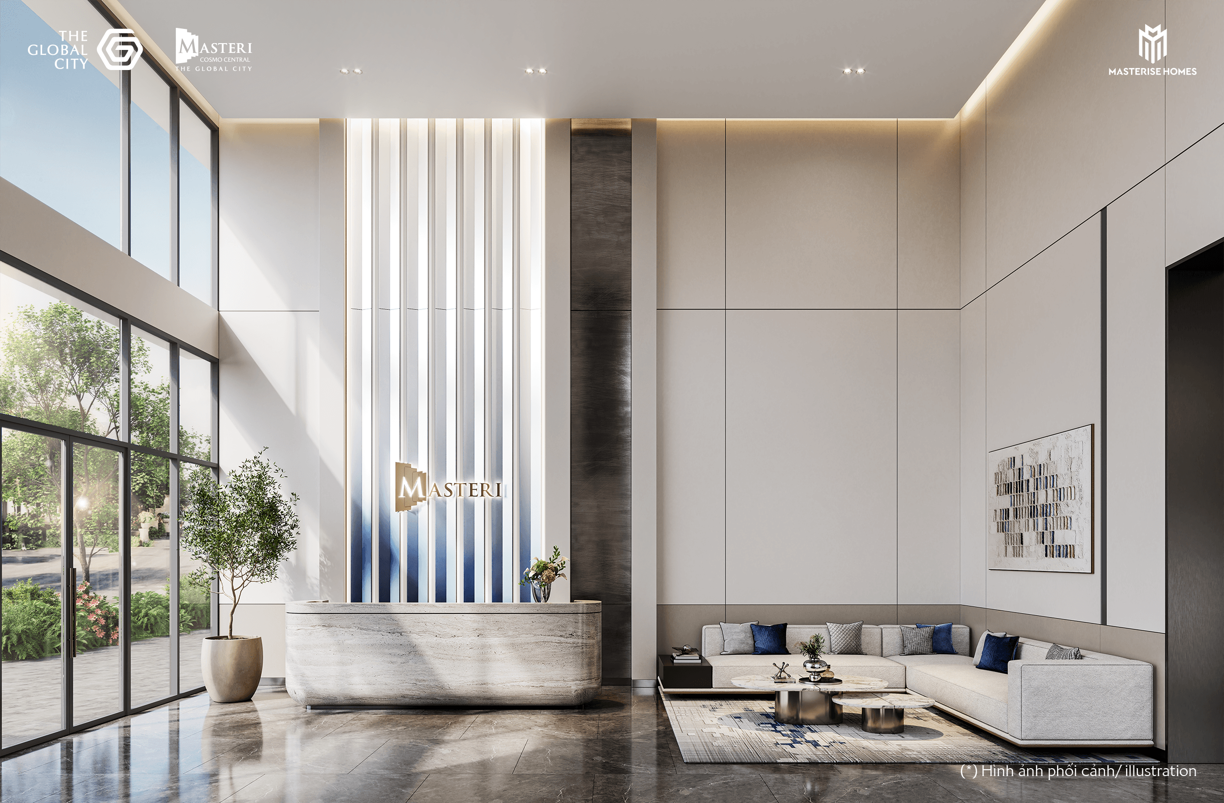 Phối cảnh tiện ích - Sảnh thang máy Masteri Cosmo Central (TC4) - KĐT The Global City_4