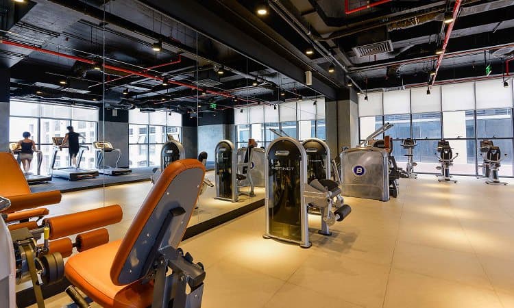 Phòng gym tại The Sun Avenue