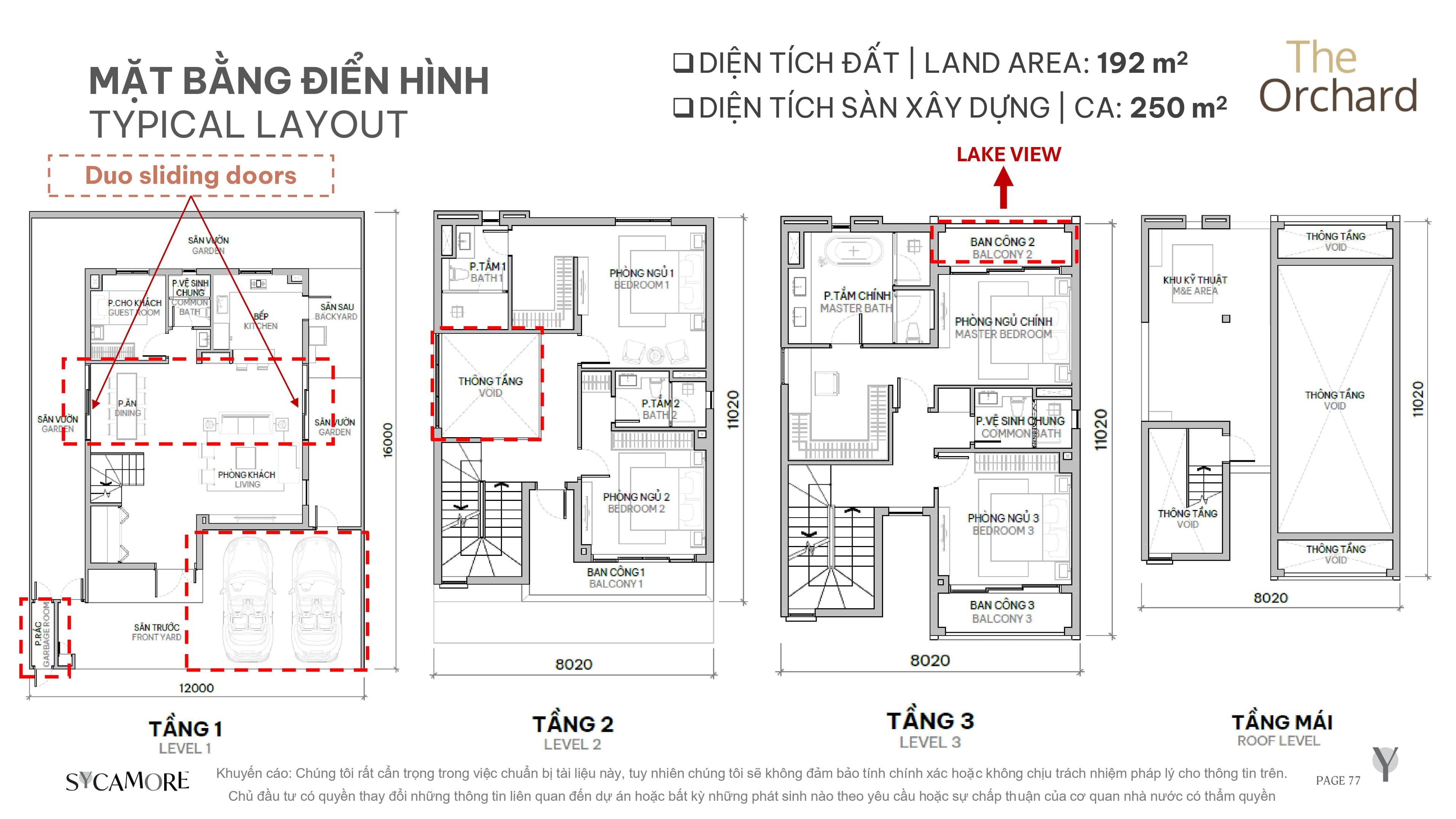 BIỆT THỰ ĐƠN LẬP - LAYOUT