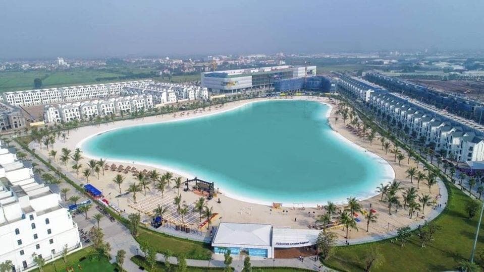 Biển nhân tạo tại dự án Vinhomes Grand Park